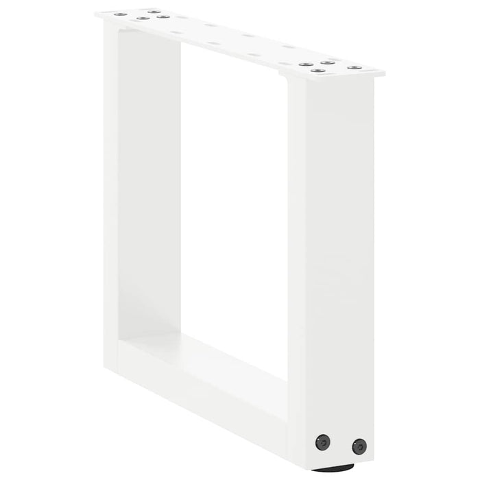 Picioare pentru măsuță de cafea în formă de U, 2 buc., alb, 30x(30-31) cm, oțel - WALTI WALTI