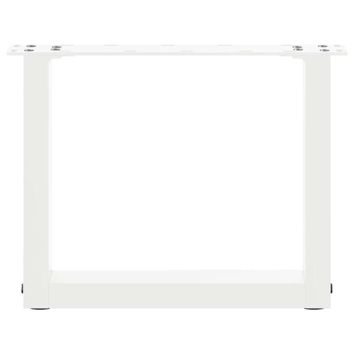 Picioare pentru măsuță de cafea în formă de U, 2 buc., alb, 30x(30-31) cm, oțel - WALTI WALTI