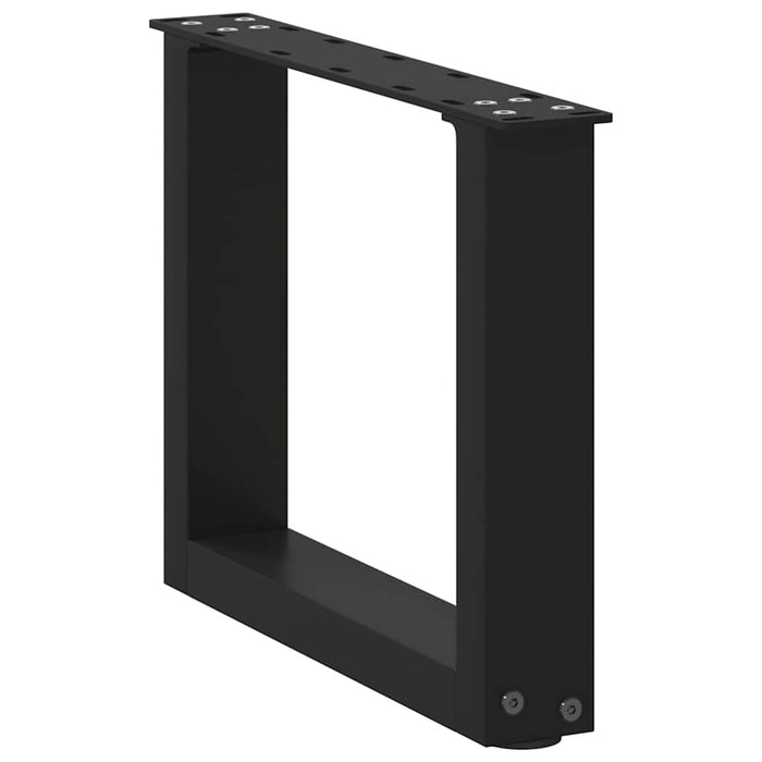 Picioare pentru măsuță de cafea în formă de U, 2 buc., negru, 40x(30-31) cm, oțel - WALTI WALTI