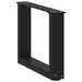 Picioare pentru măsuță de cafea în formă de U, 2 buc., negru, 40x(30-31) cm, oțel - WALTI WALTI