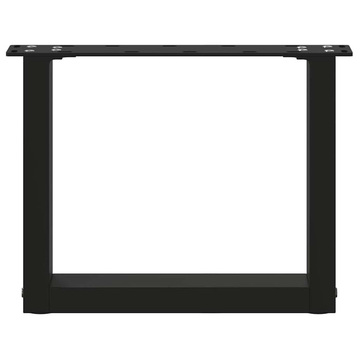 Picioare pentru măsuță de cafea în formă de U, 2 buc., negru, 40x(30-31) cm, oțel - WALTI WALTI