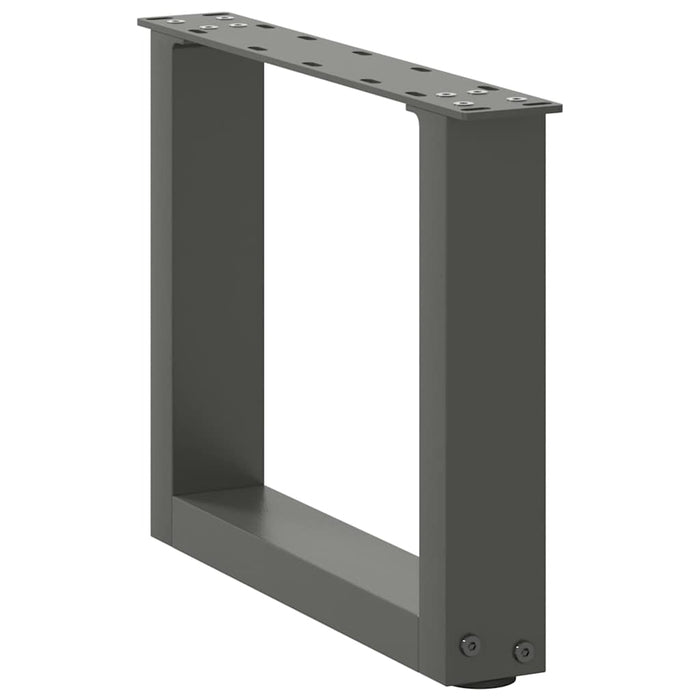 Picioare pentru măsuță de cafea în formă de U, 2 buc., antracit, 40x(30-31) cm, oțel - WALTI WALTI