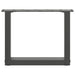 Picioare pentru măsuță de cafea în formă de U, 2 buc., antracit, 40x(30-31) cm, oțel - WALTI WALTI