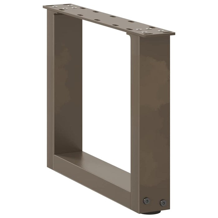 Picioare pentru masă de cafea în formă de U, 2 buc., oțel natural, 40x(30-31) cm WALTI