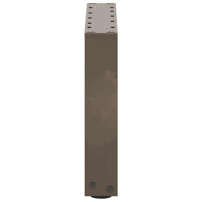 Picioare pentru masă de cafea în formă de U, 2 buc., oțel natural, 40x(30-31) cm WALTI