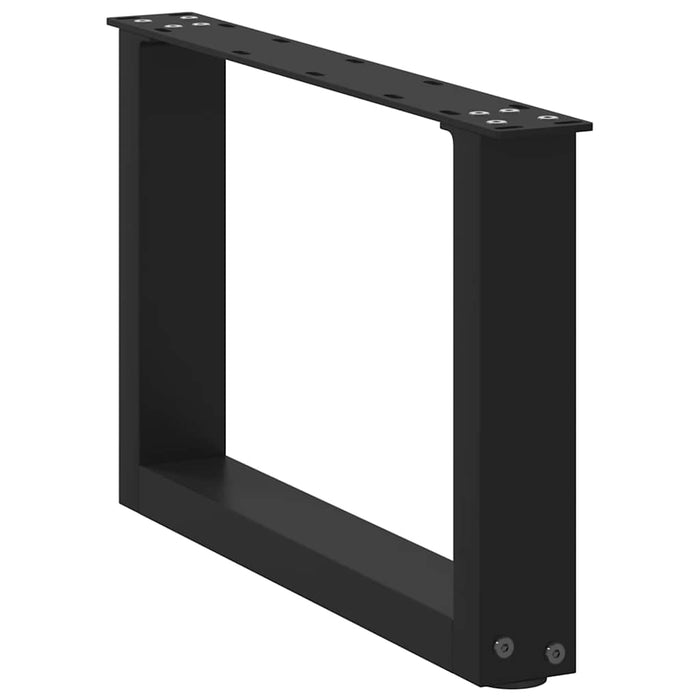 Picioare pentru măsuță de cafea în formă de U, 2 buc., negru, 50x(30-31) cm, oțel - WALTI WALTI