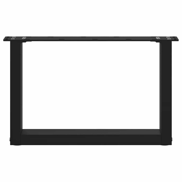 Picioare pentru măsuță de cafea în formă de U, 2 buc., negru, 50x(30-31) cm, oțel - WALTI WALTI