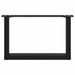 Picioare pentru măsuță de cafea în formă de U, 2 buc., negru, 50x(30-31) cm, oțel - WALTI WALTI