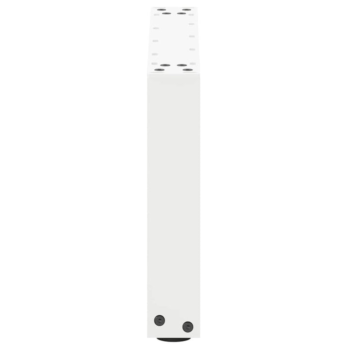 Picioare pentru măsuță de cafea în formă de U, 2 buc., alb, 50x(30-31) cm, oțel WALTI