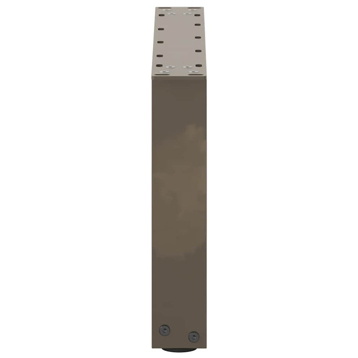 Picioare pentru măsuță de cafea în formă de U, 2 buc., oțel natural, 50x(30-31) cm WALTI