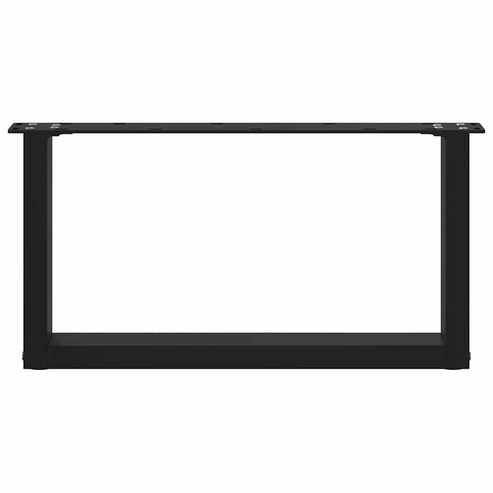 Picioare pentru măsuță de cafea în formă de U, 2 buc., negru, 60x(30-31) cm, oțel WALTI