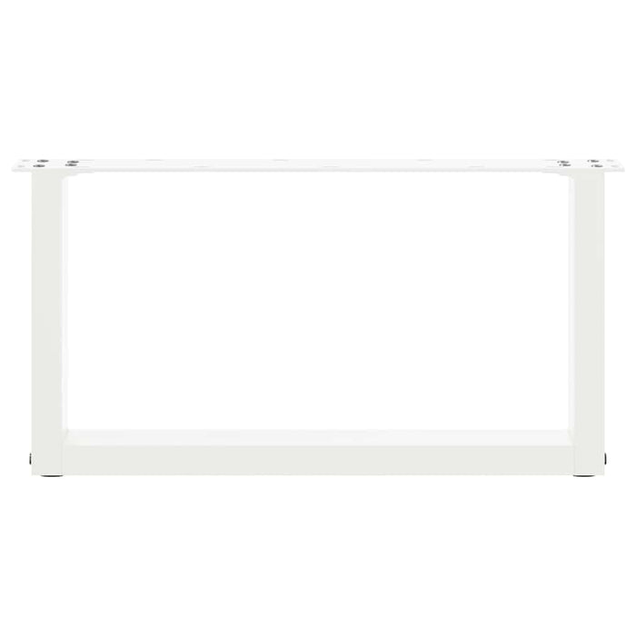 Picioare pentru măsuță de cafea în formă de U, 2 buc., alb, 60x(30-31) cm, oțel WALTI