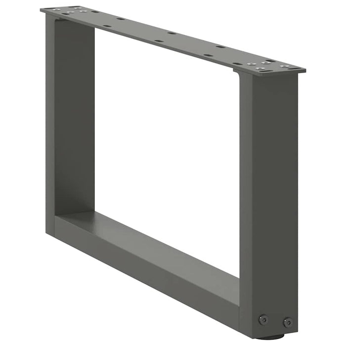 Picioare pentru măsuță de cafea în formă de U, 2 buc., antracit, 60x(30-31) cm, oțel WALTI