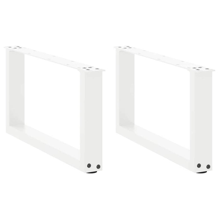 Picioare pentru măsuță de cafea în formă de U, 2 buc., alb, 70x(30-31) cm, oțel WALTI