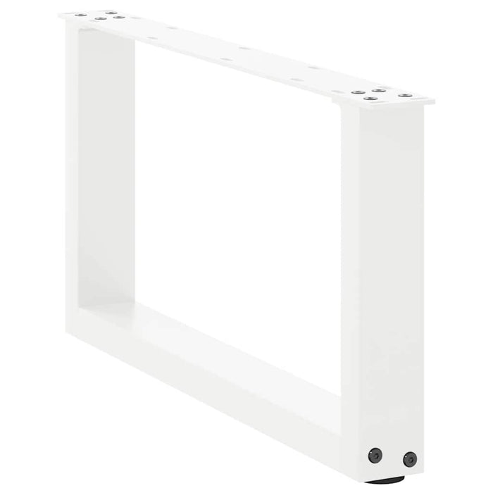 Picioare pentru măsuță de cafea în formă de U, 2 buc., alb, 70x(30-31) cm, oțel WALTI