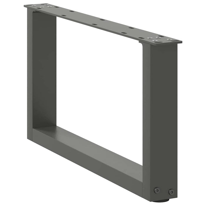 Picioare pentru măsuță de cafea în formă de U, 2 buc., antracit, 70x(30-31) cm, oțel - WALTI WALTI