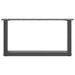 Picioare pentru măsuță de cafea în formă de U, 2 buc., antracit, 70x(30-31) cm, oțel - WALTI WALTI