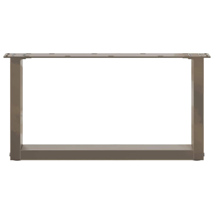 Picioare pentru măsuță de cafea în formă de U, 2 buc., oțel natural, 70x(30-31) cm - WALTI WALTI