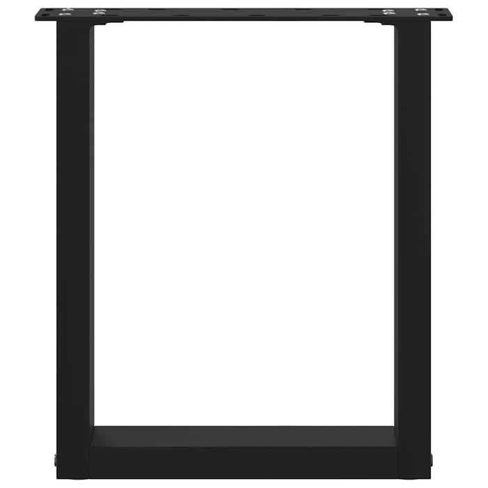 Picioare pentru măsuță de cafea în formă de U, 2 buc., negru, 28x(42-43) cm, oțel WALTI