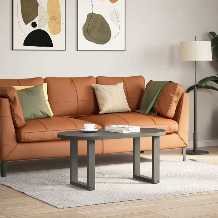 Picioare pentru măsuță de cafea în formă de U, 2 buc., antracit, 28x(42-43) cm, oțel WALTI