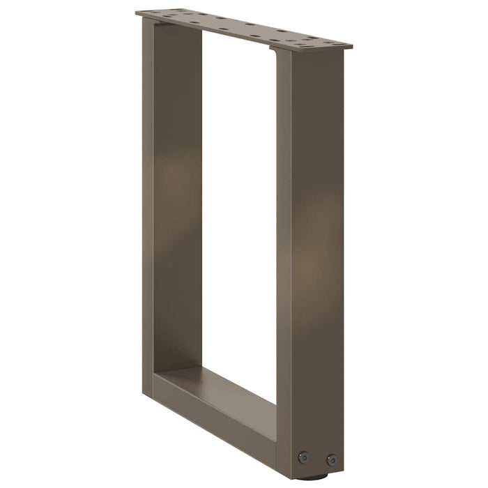 Picioare pentru măsuță de cafea în formă de U, 2 buc., oțel natural, 28x(42-43) cm WALTI