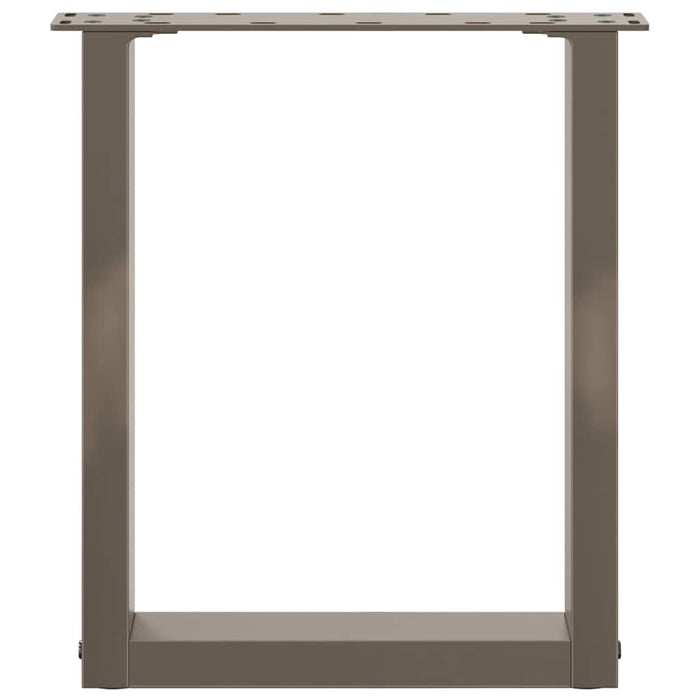 Picioare pentru măsuță de cafea în formă de U, 2 buc., oțel natural, 28x(42-43) cm WALTI