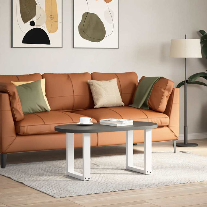 Picioare pentru măsuță de cafea în formă de U, 2 buc., alb, 38x(42-43) cm, oțel WALTI
