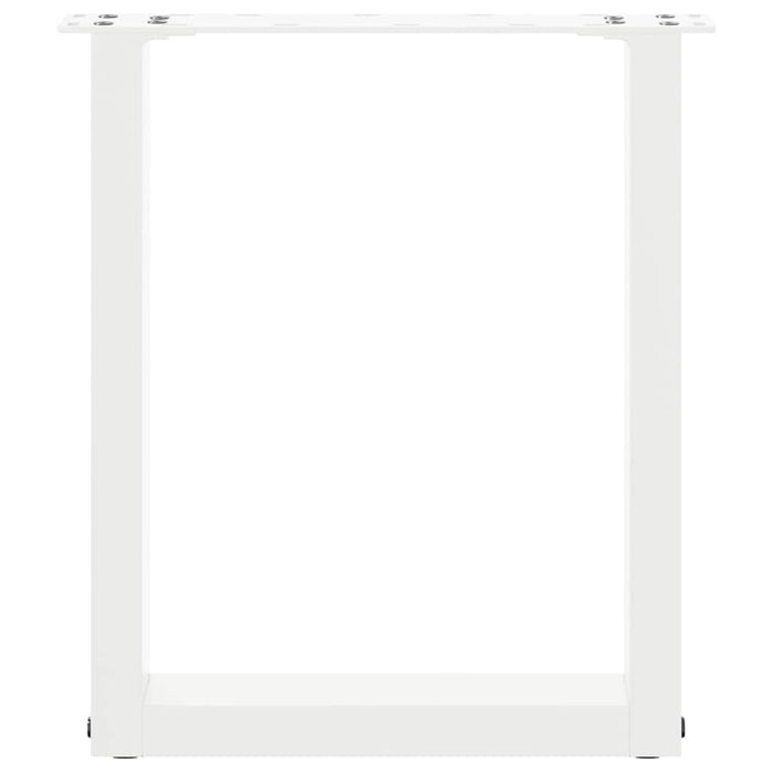 Picioare pentru măsuță de cafea în formă de U, 2 buc., alb, 38x(42-43) cm, oțel WALTI