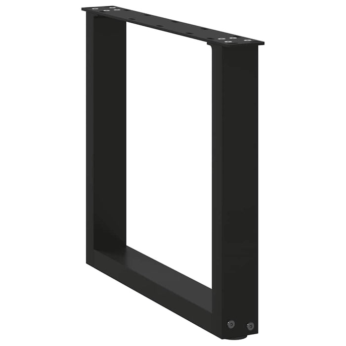 Picioare pentru măsuță de cafea în formă de U, 2 buc., negru, 50x(42-43) cm, oțel - WALTI WALTI