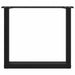 Picioare pentru măsuță de cafea în formă de U, 2 buc., negru, 50x(42-43) cm, oțel - WALTI WALTI