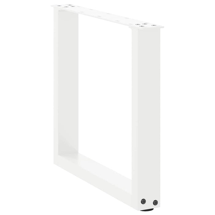Picioare pentru măsuță de cafea în formă de U, 2 buc., alb, 50x(42-43) cm, oțel - WALTI WALTI
