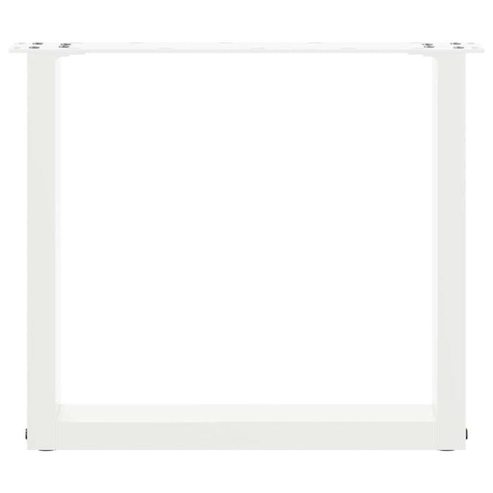 Picioare pentru măsuță de cafea în formă de U, 2 buc., alb, 50x(42-43) cm, oțel - WALTI WALTI