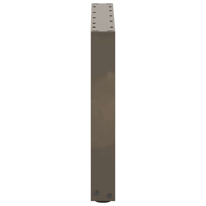 Picioare pentru masă de cafea în formă de U, 2 buc., oțel natural, 50x(42-43) cm - WALTI WALTI