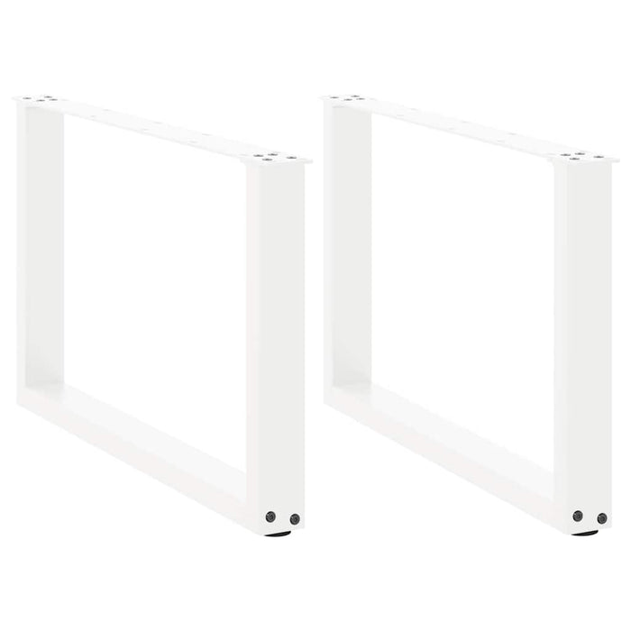 Picioare pentru măsuță de cafea în formă de U, 2 buc., alb, 60 x (42-43) cm, oțel WALTI