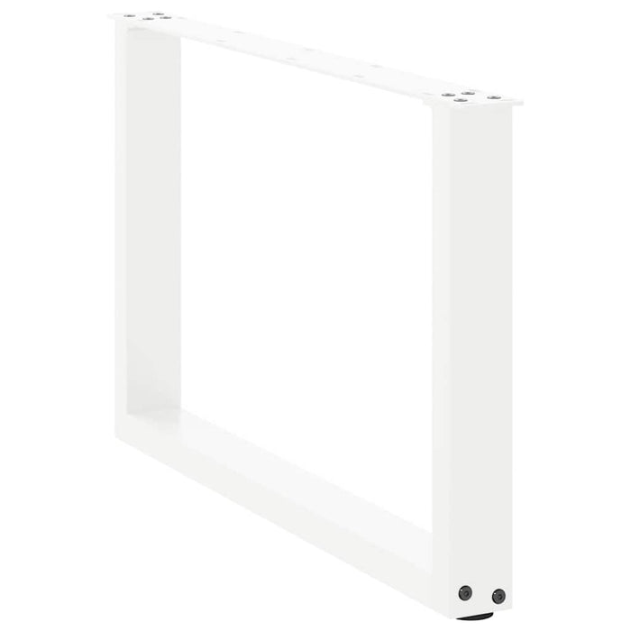 Picioare pentru măsuță de cafea în formă de U, 2 buc., alb, 60 x (42-43) cm, oțel WALTI