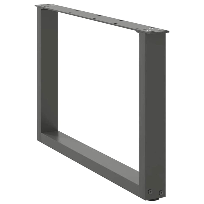 Picioare pentru măsuță de cafea în formă de U, 2 buc., antracit, 60x(42-43) cm, oțel WALTI