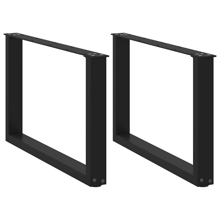 Picioare pentru măsuță de cafea în formă de U, 2 buc., negru, 70x(42-43) cm, oțel WALTI