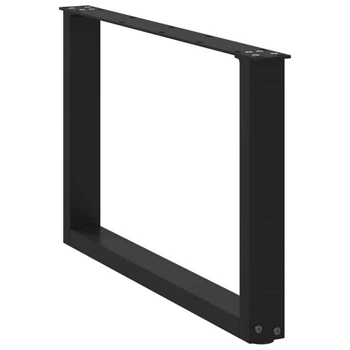 Picioare pentru măsuță de cafea în formă de U, 2 buc., negru, 70x(42-43) cm, oțel WALTI