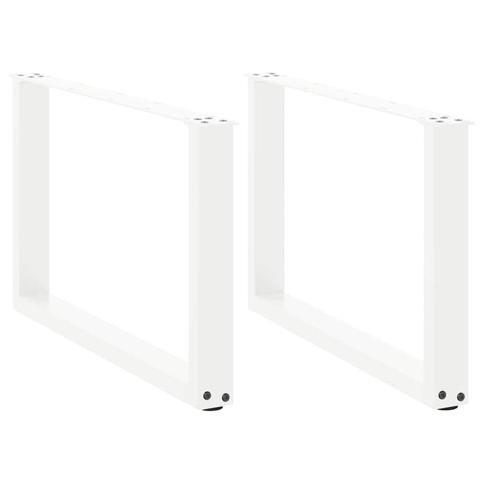 Picioare pentru măsuță de cafea în formă de U, 2 buc., alb, 70x(42-43) cm, oțel WALTI