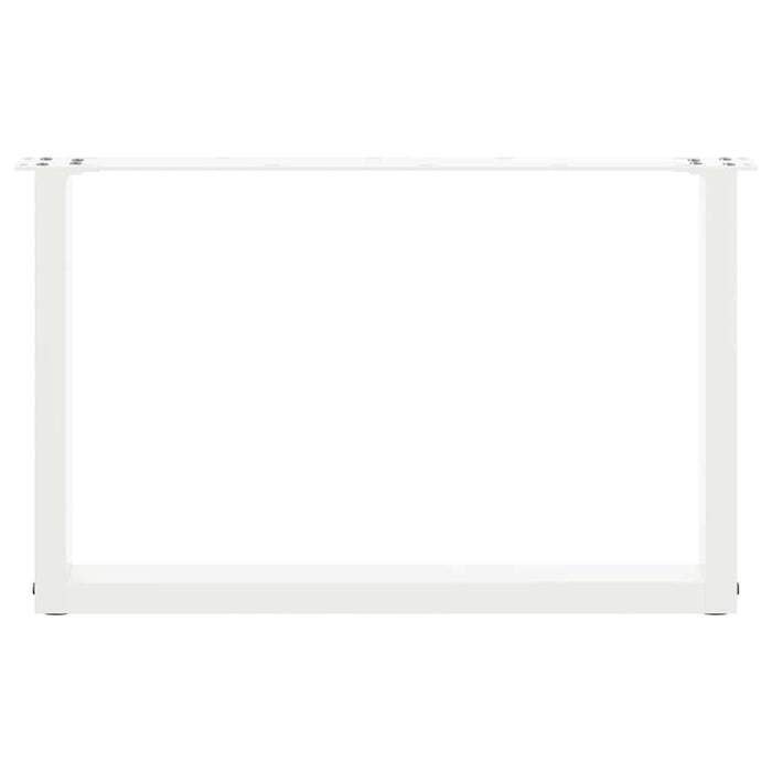 Picioare pentru măsuță de cafea în formă de U, 2 buc., alb, 70x(42-43) cm, oțel WALTI