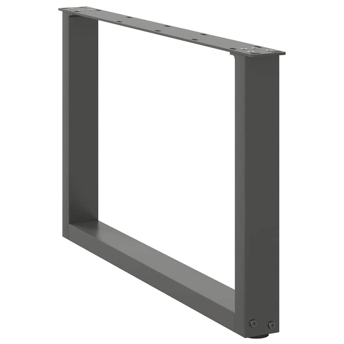 Picioare pentru măsuță de cafea în formă de U, 2 buc., antracit, 70x(42-43) cm, oțel WALTI
