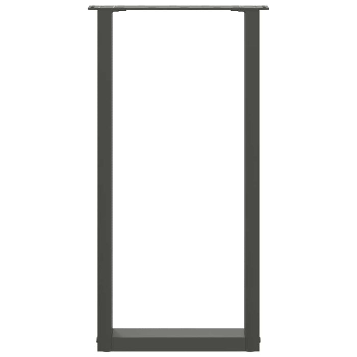Picioare de masă consolă în formă de U, 2 buc., antracit, 28x(72-73) cm, oțel WALTI