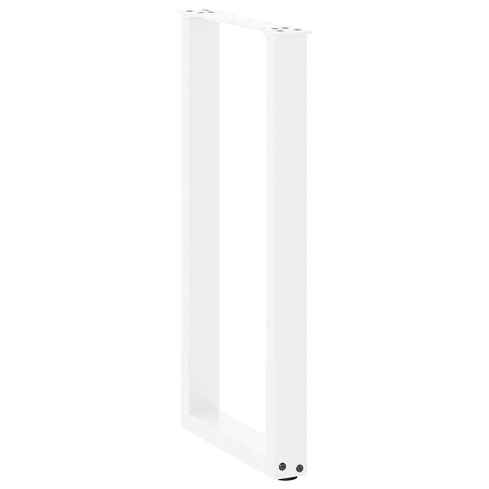 Picioare de masă consolă în formă de U, 2 buc., alb, 38x(72-73) cm, oțel - WALTI WALTI