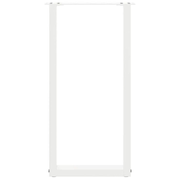 Picioare de masă consolă în formă de U, 2 buc., alb, 38x(72-73) cm, oțel - WALTI WALTI