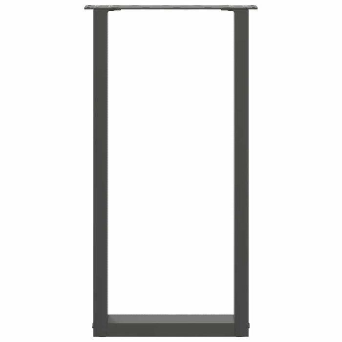Picioare de masă consolă în formă de U, 2 buc., antracit, 38x(72-73) cm, oțel WALTI