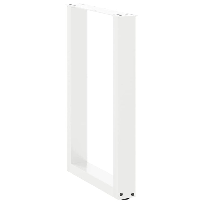 Picioare de masă în formă de U, 2 buc., alb, 50x(72-73) cm, oțel - WALTI WALTI