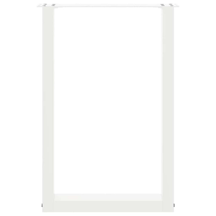 Picioare de masă în formă de U, 2 buc., alb, 50x(72-73) cm, oțel - WALTI WALTI