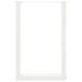 Picioare de masă în formă de U, 2 buc., alb, 50x(72-73) cm, oțel - WALTI WALTI