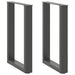 Picioare de masă în formă de U, 2 buc., antracit, 50x(72-73) cm, oțel - WALTI WALTI