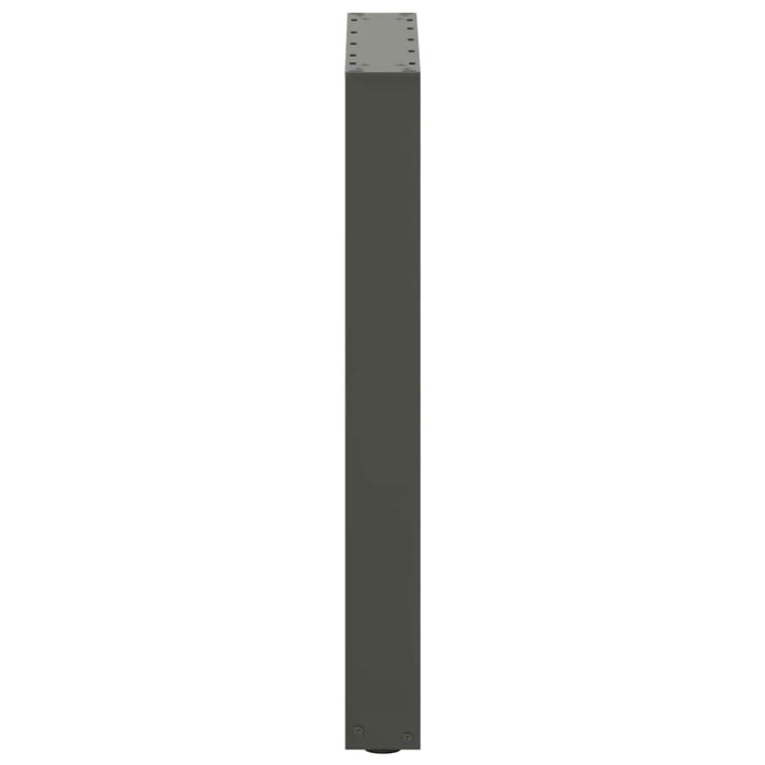 Picioare de masă în formă de U, 2 buc., antracit, 50x(72-73) cm, oțel - WALTI WALTI